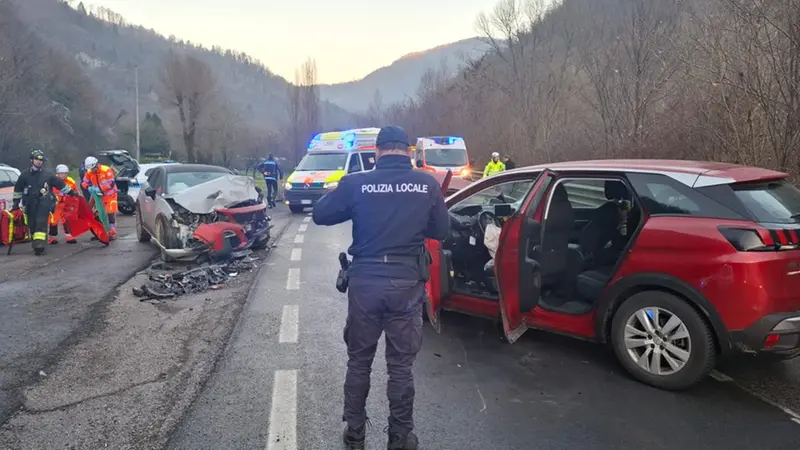 L'incidente stradale a Barghe