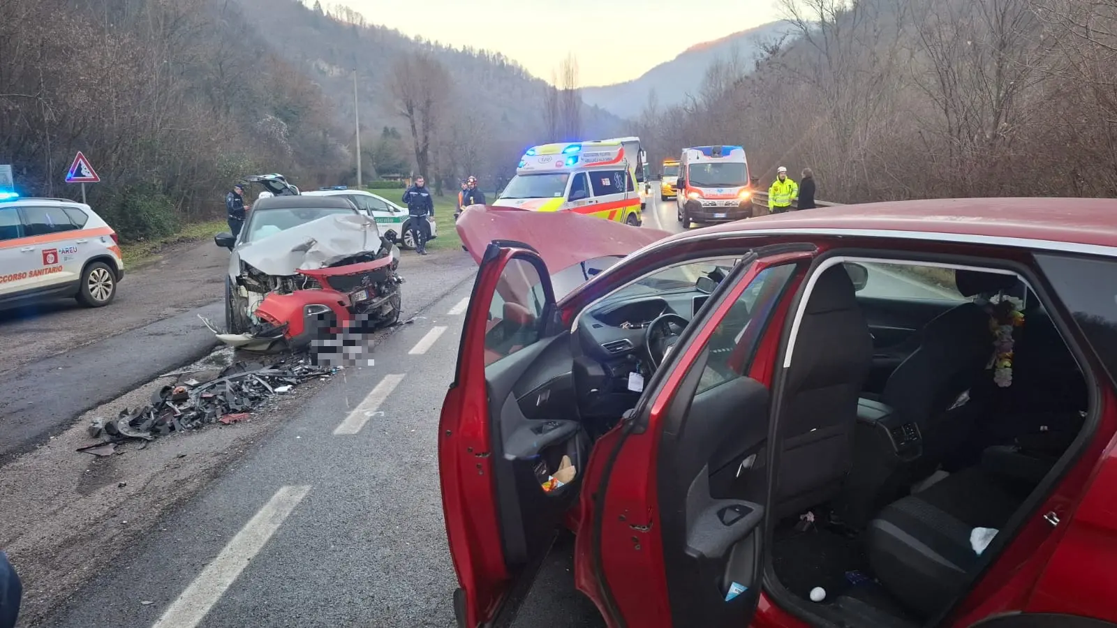L'incidente stradale a Barghe