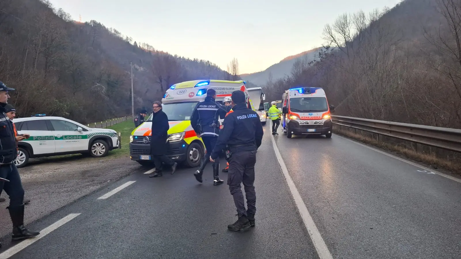 L'incidente stradale a Barghe