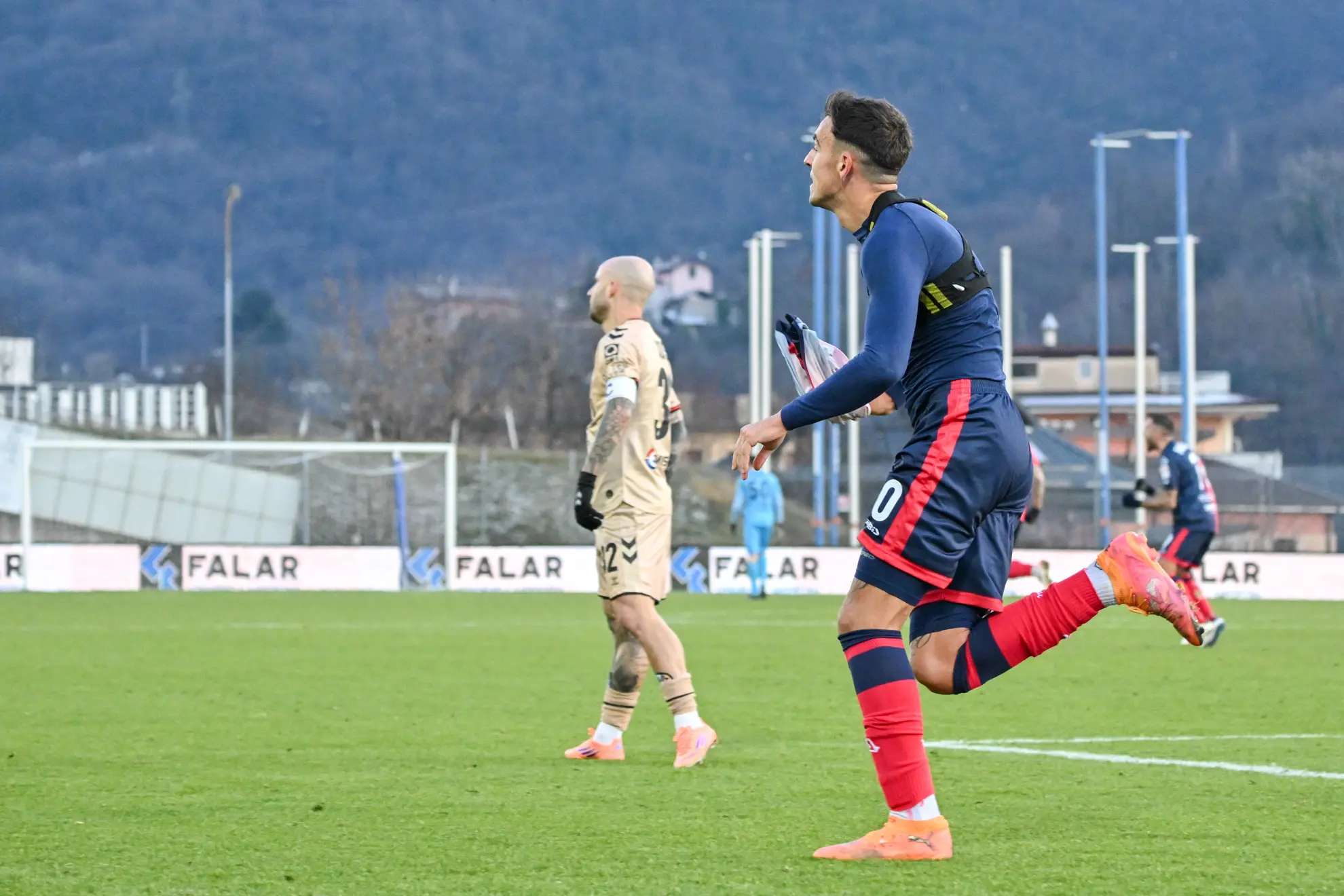 SPORT CALCIO SALO’  CAMPIONATO  SERIE C  LUMEZZANE VICENZA NELLA FOTO     ESULTANZA CACCAVO LUIGI (LUMEZZANE)    04-01-2026 AGENZIA NEWREPORTER PASOTTI