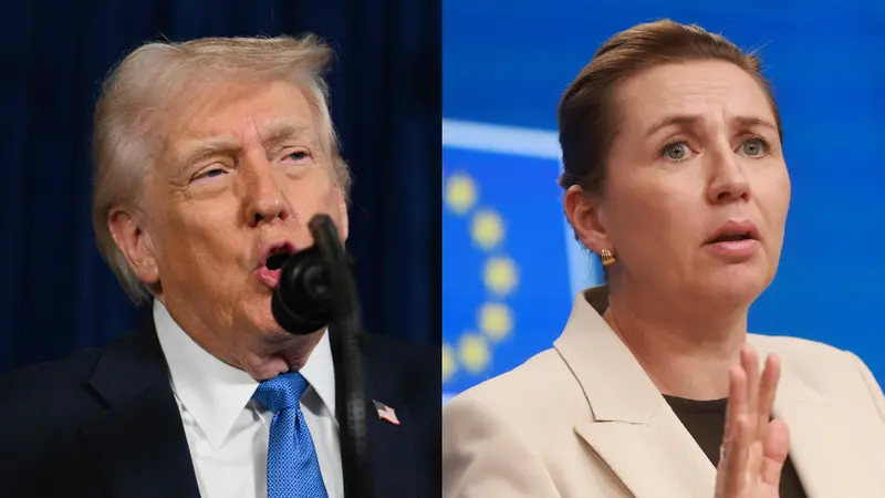 Donald Trump e Mette Frederiksen
