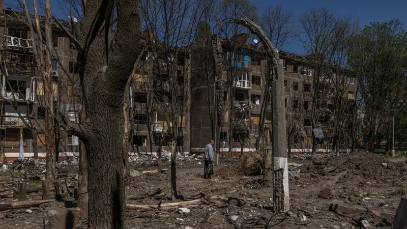 Una foto della guerra in Ucraina - Foto Ansa  © www.giornaledibrescia.it