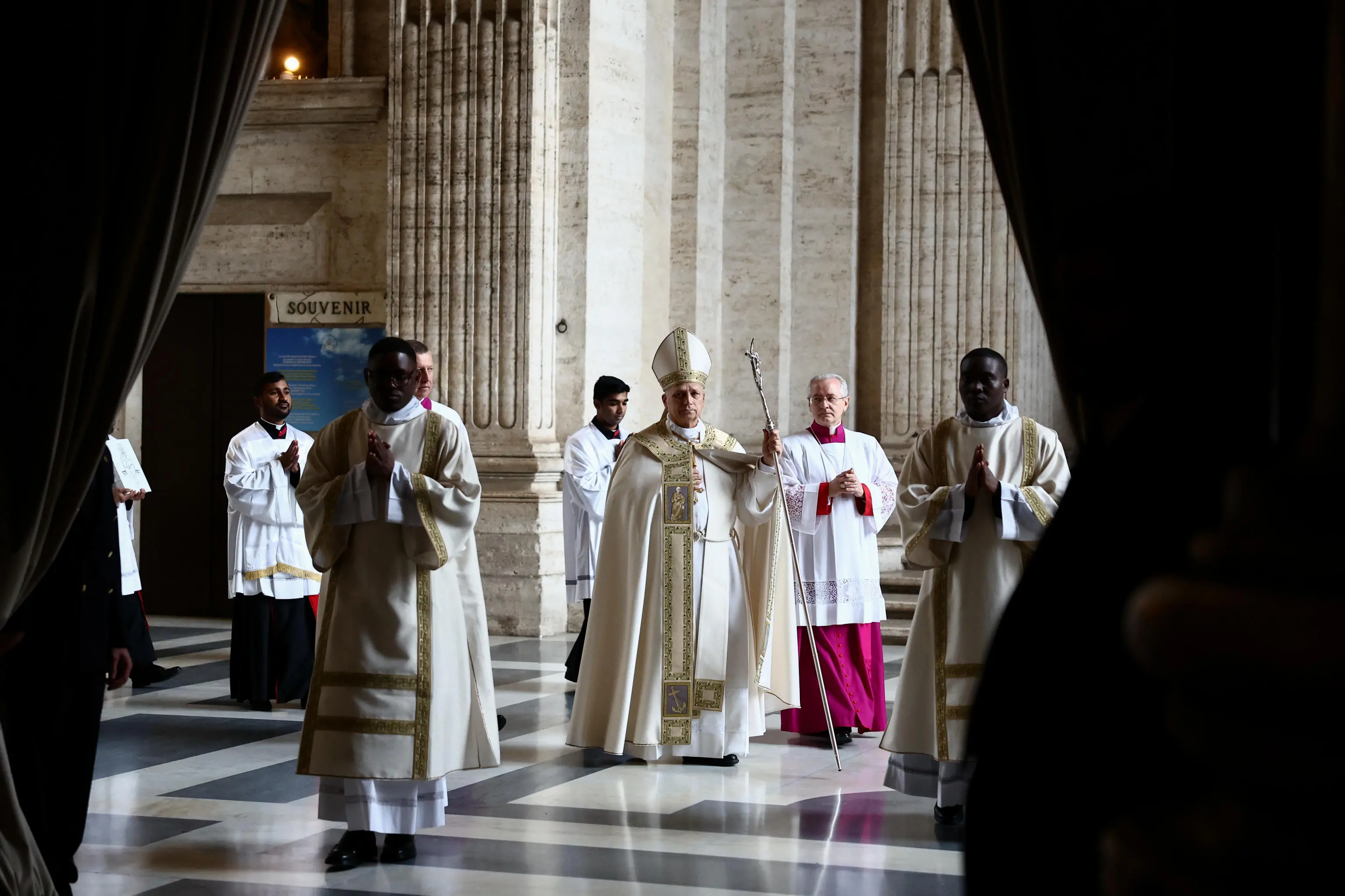 Pope Leo XIV arrives for the closing of the Holy Door of St. Peter’s Basilica on the Feast of the Epiphany, marking the official end of the Jubilee Year 2025, at the Vatican, January 6, 2026. REUTERS/Yara Nardi/Pool