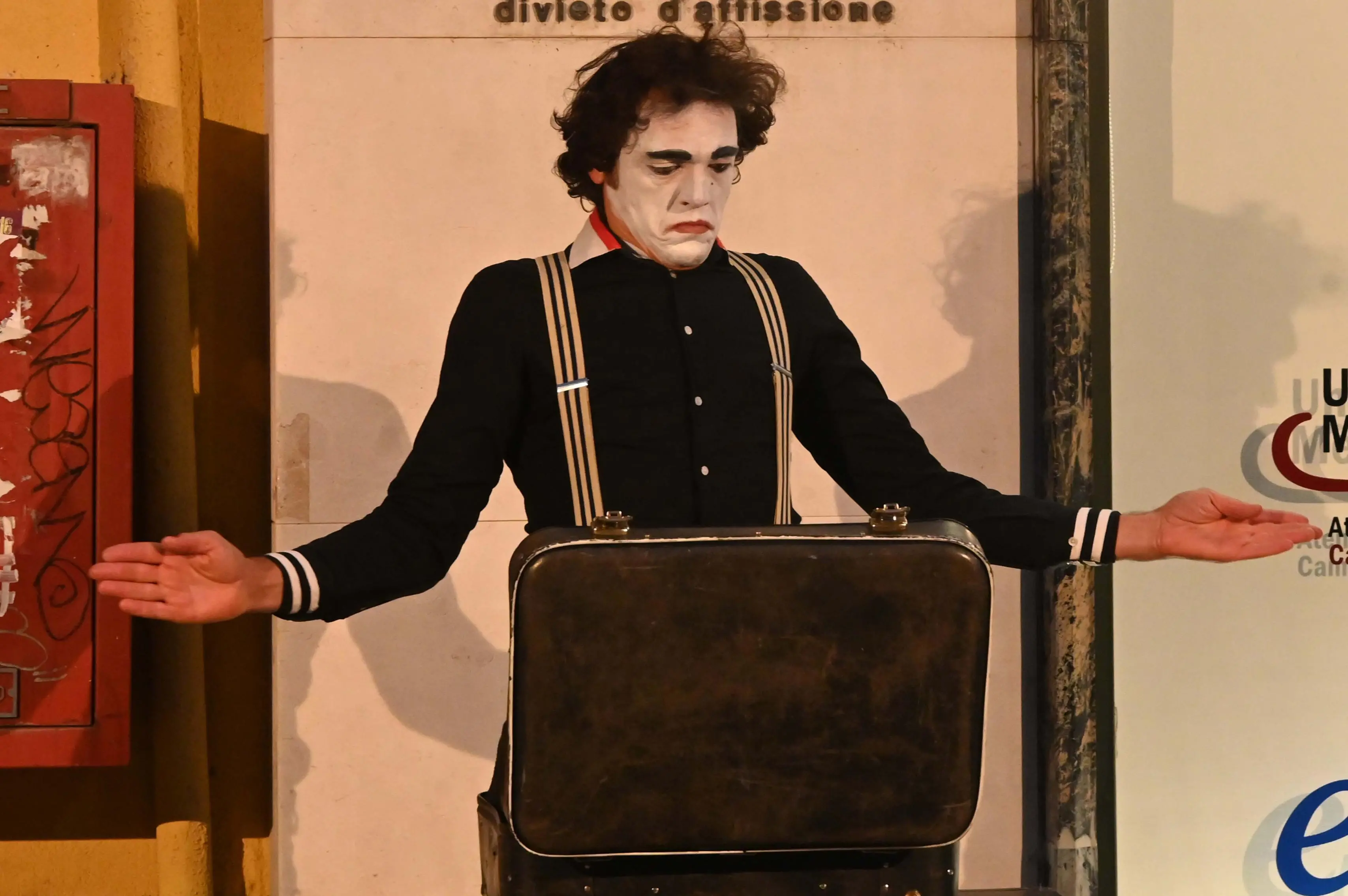 La strada winter in centro a Brescia