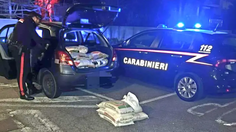 La refurtiva recuperata dai carabinieri