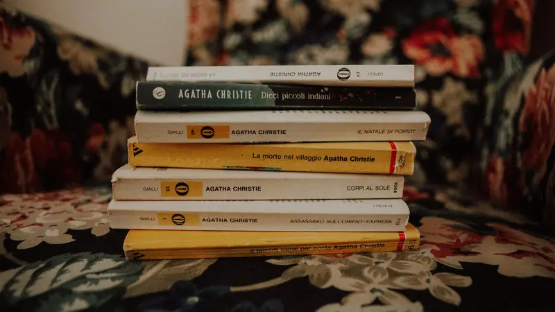 Alcuni libri di Agatha Christie, la regina del giallo classico