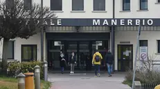 L'ingresso dell'ospedale di Manerbio