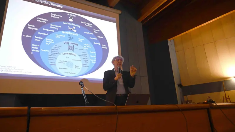 CRONACA BRESCIA LICEO LEONARDO CONFERENZA PROFESSOR ALFIO QUARTERONI PER SANDRINI 08-01-2025 MARCO ORTOGNI NEW EDEN GROUP