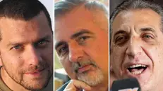 Da sinistra Alberto Trentini, Mario Burlò e Biagio Pilieri - Foto Ansa © www.giornaledibrescia.it