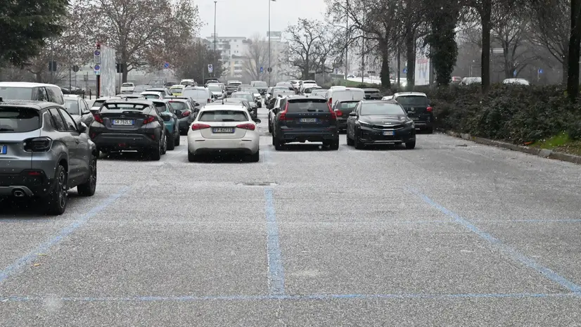 La «neve tonda» a Brescia