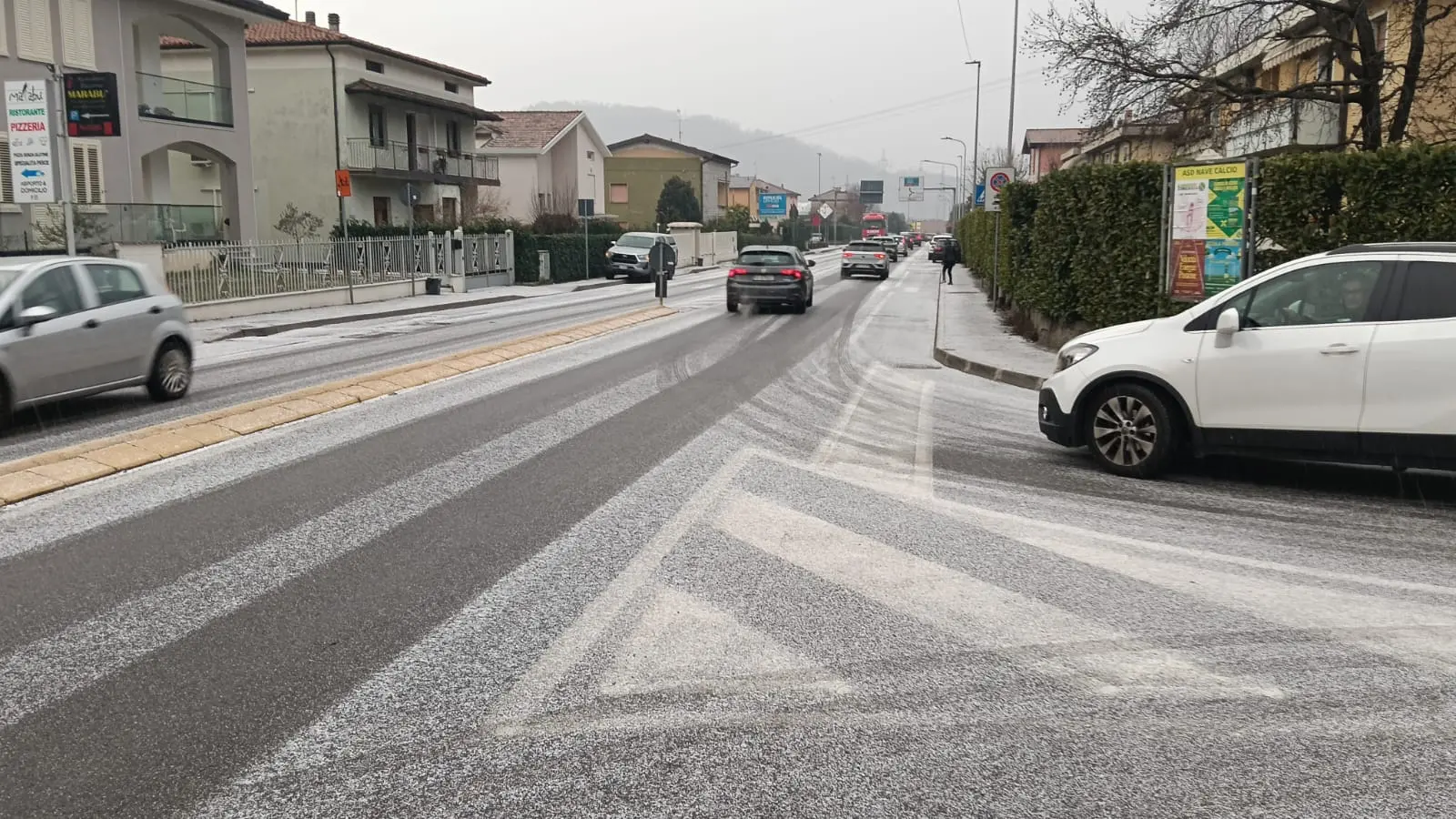 La «neve tonda» a Nave