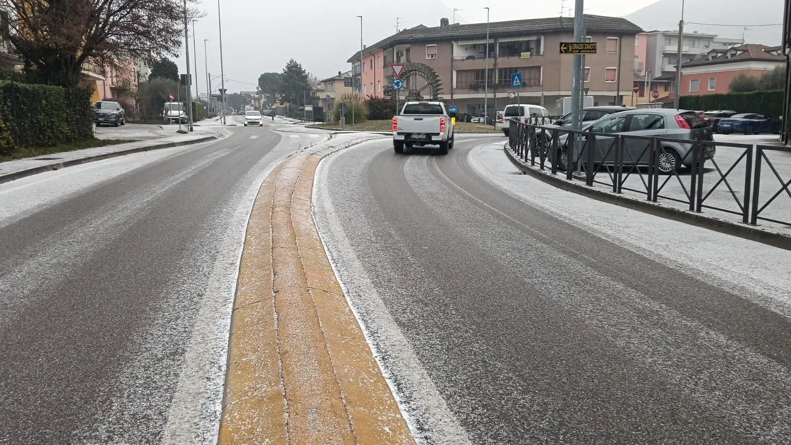 La «neve tonda» a Nave