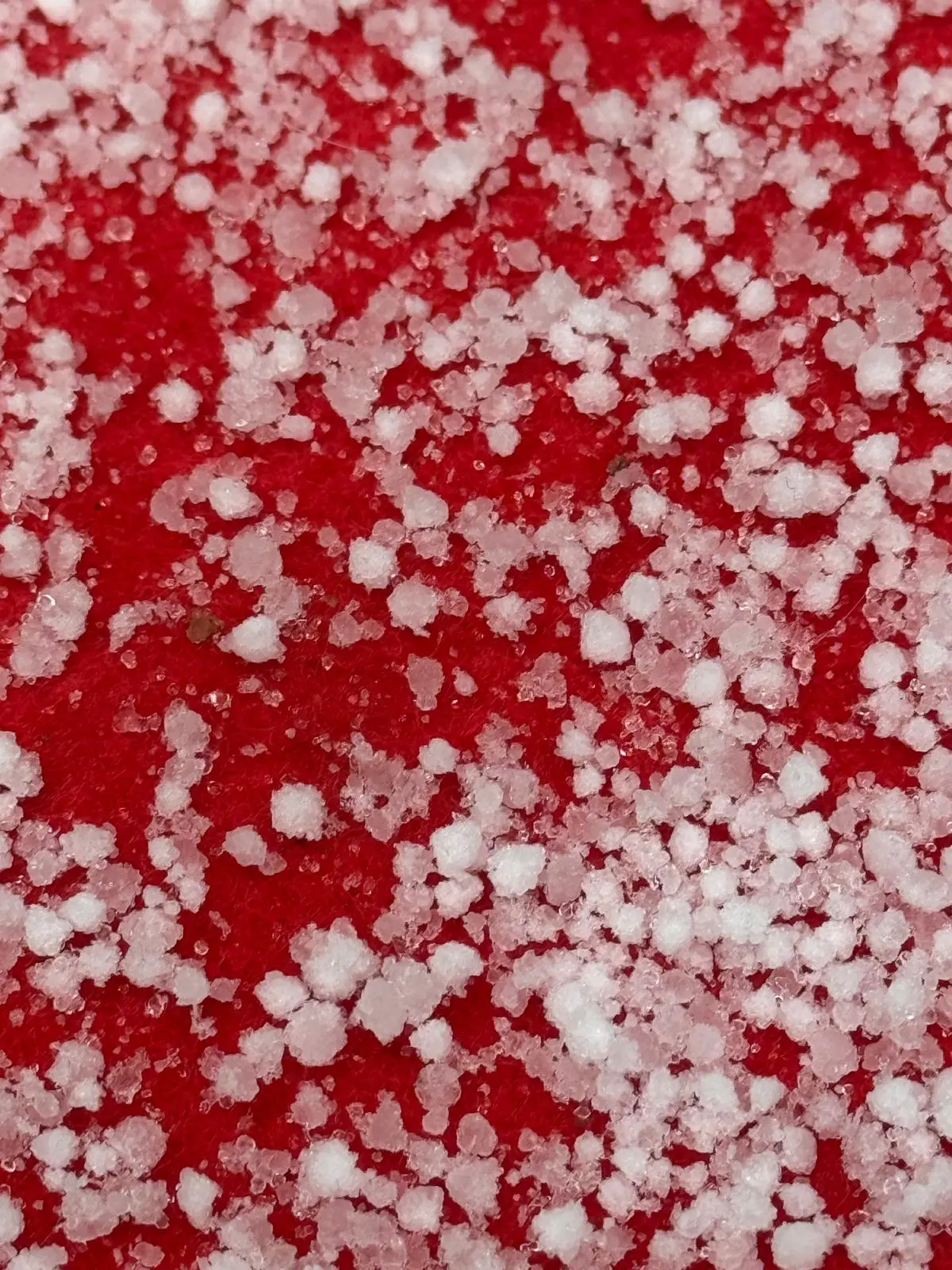 La «neve tonda» a Brescia