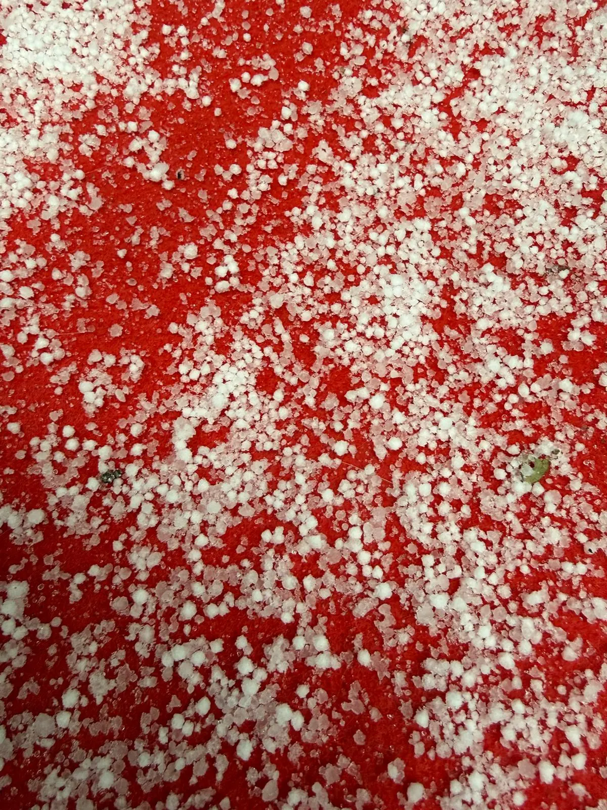 La «neve tonda» a Brescia