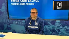Coach Cotelli durante la conferenza stampa - © www.giornaledibrescia.it