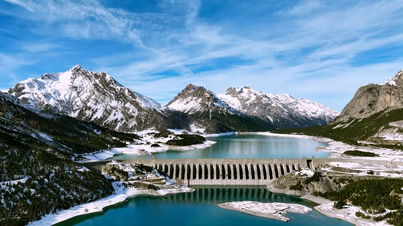 Un bacino idroelettrico in Lombardia