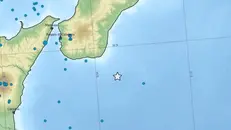 L'epicentro del terremoto di sabato 10 gennaio in Calabria - © www.giornaledibrescia.it