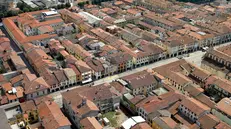 Una veduta dall'alto del centro storico di Orzinuovi - © www.giornaledibrescia.it
