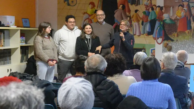 Lieta e il marito Angelo Faustini  all'oratorio di S. Maria della Vittoria - Foto Giovanni Benini/Neg © www.giornaledibrescia.it
