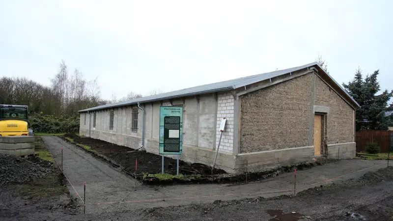 Una delle baracche del campo di Rehmsdorf