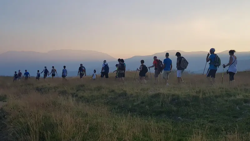 Escursionisti in viaggio