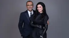 Carlo Conti e Laura Pausini (da Instagram)