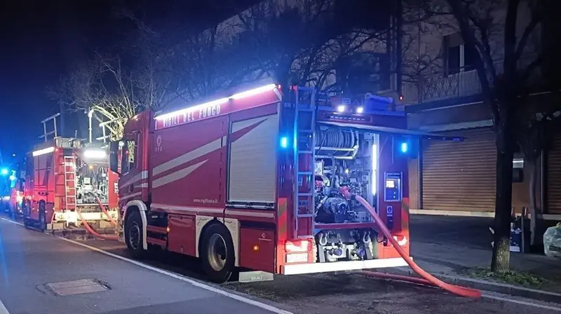 L'incendio a Buffalora