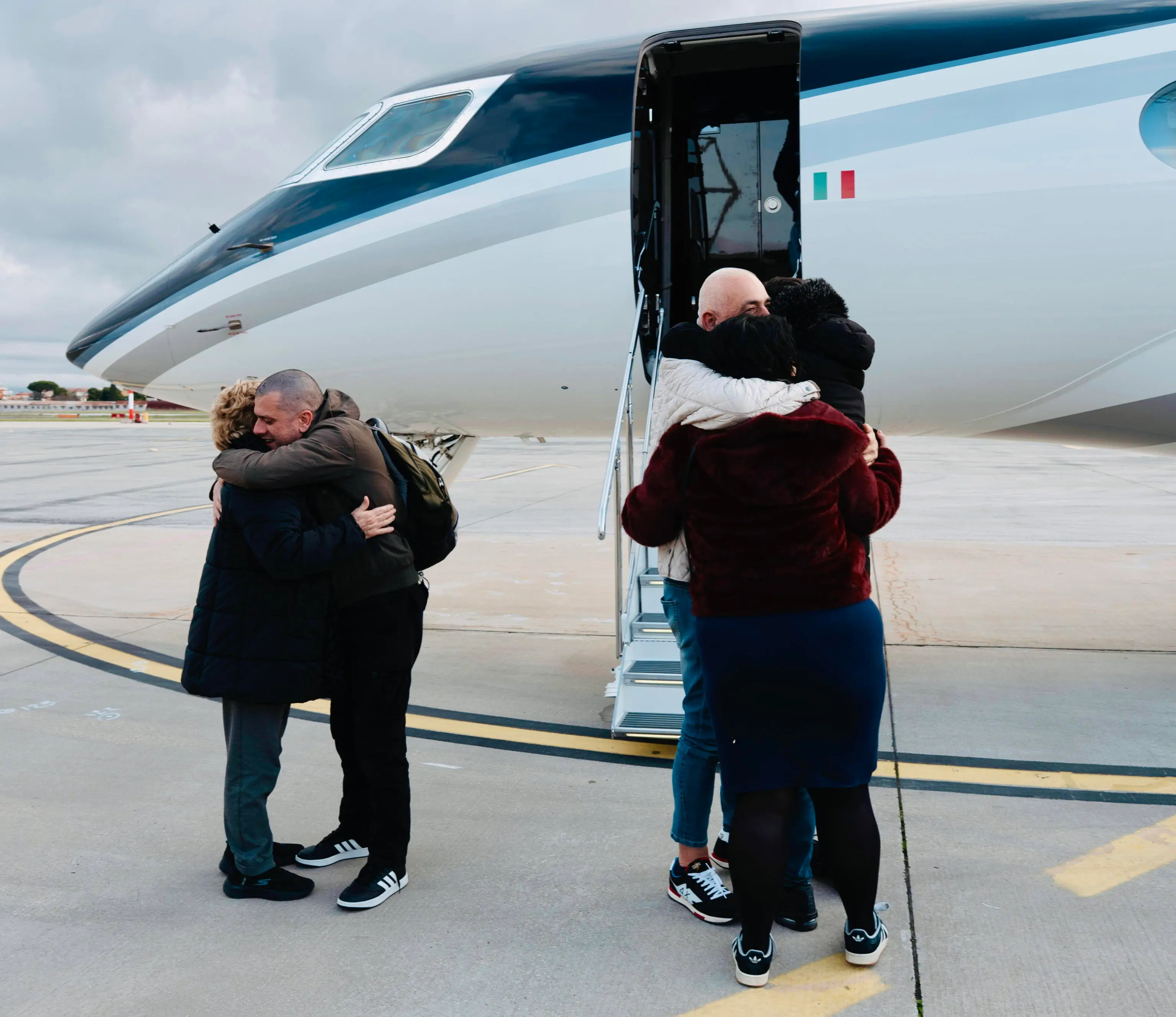 Il rientro di Trentini e Burlò in Italia