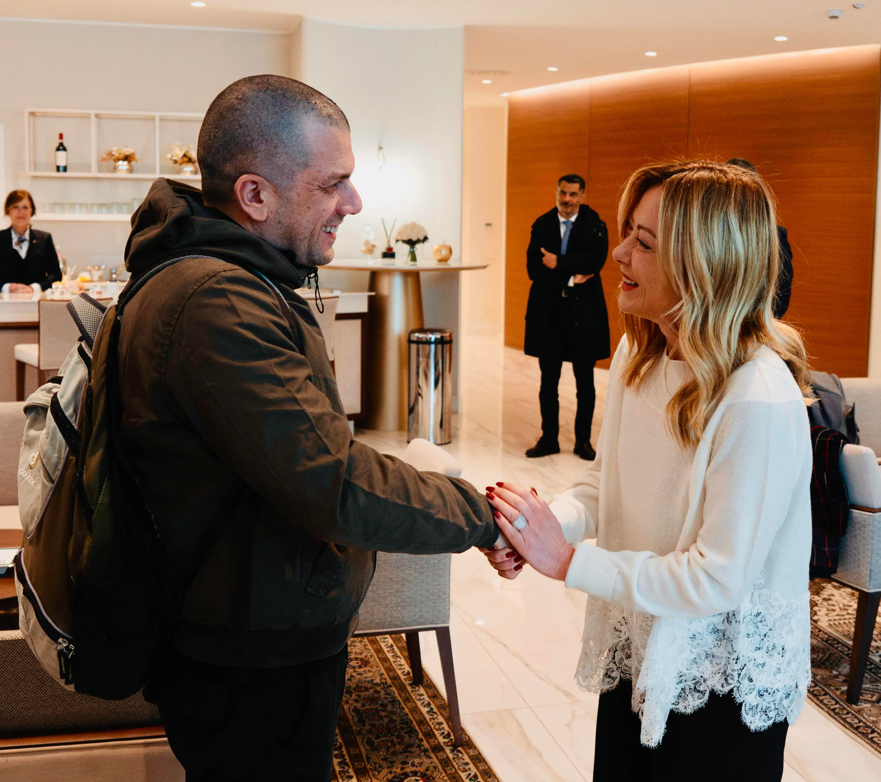 Il rientro di Trentini e Burlò in Italia