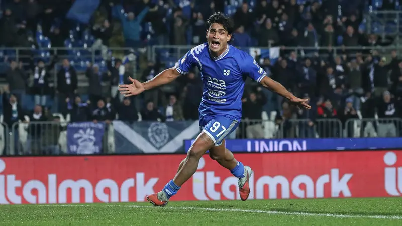 Denis Cazzadori sta trascinando l'Union Brescia - Foto New Reporter Nicoli © www.giornaledibrescia.it