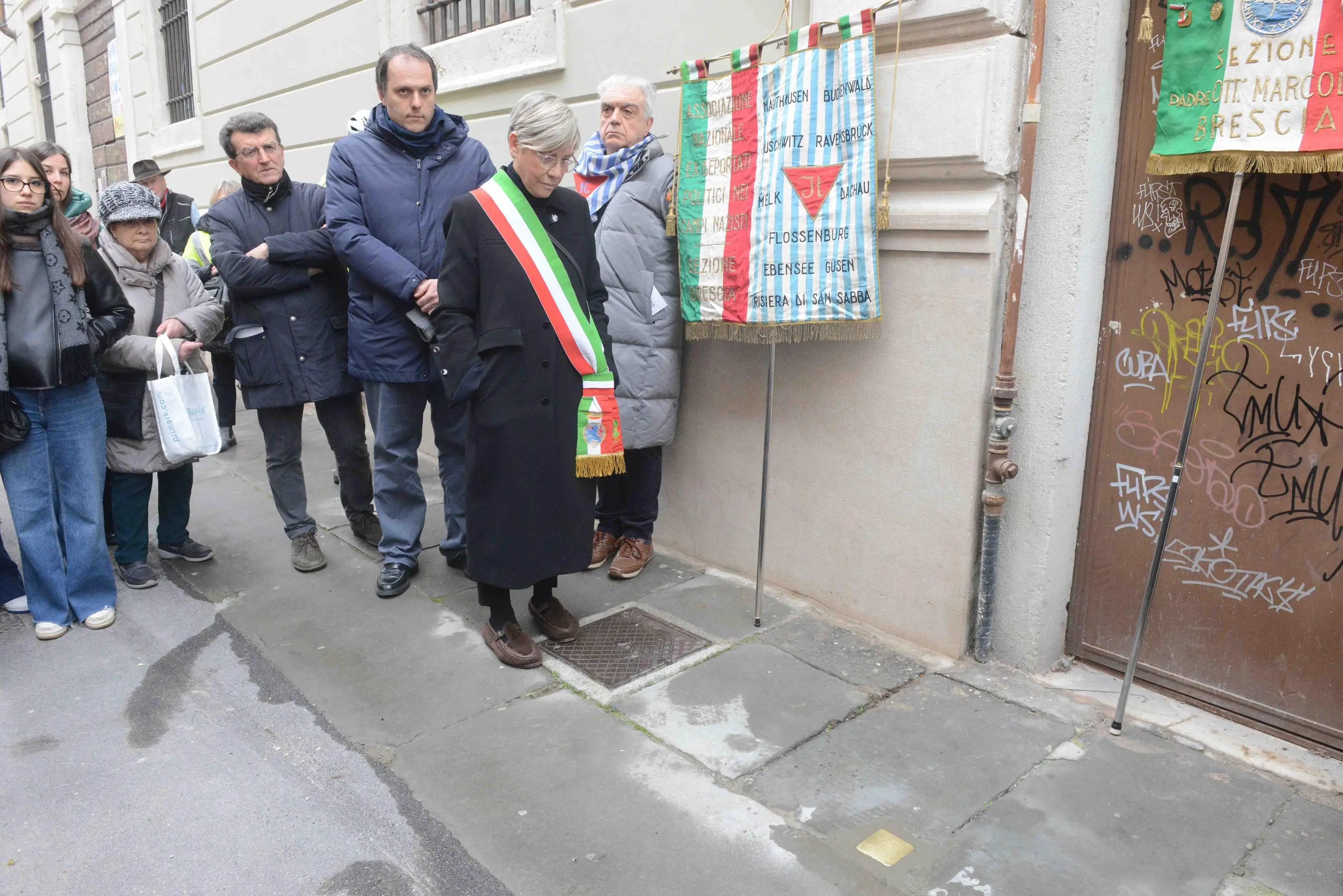 Le tre nuove pietre d'inciampo a Brescia