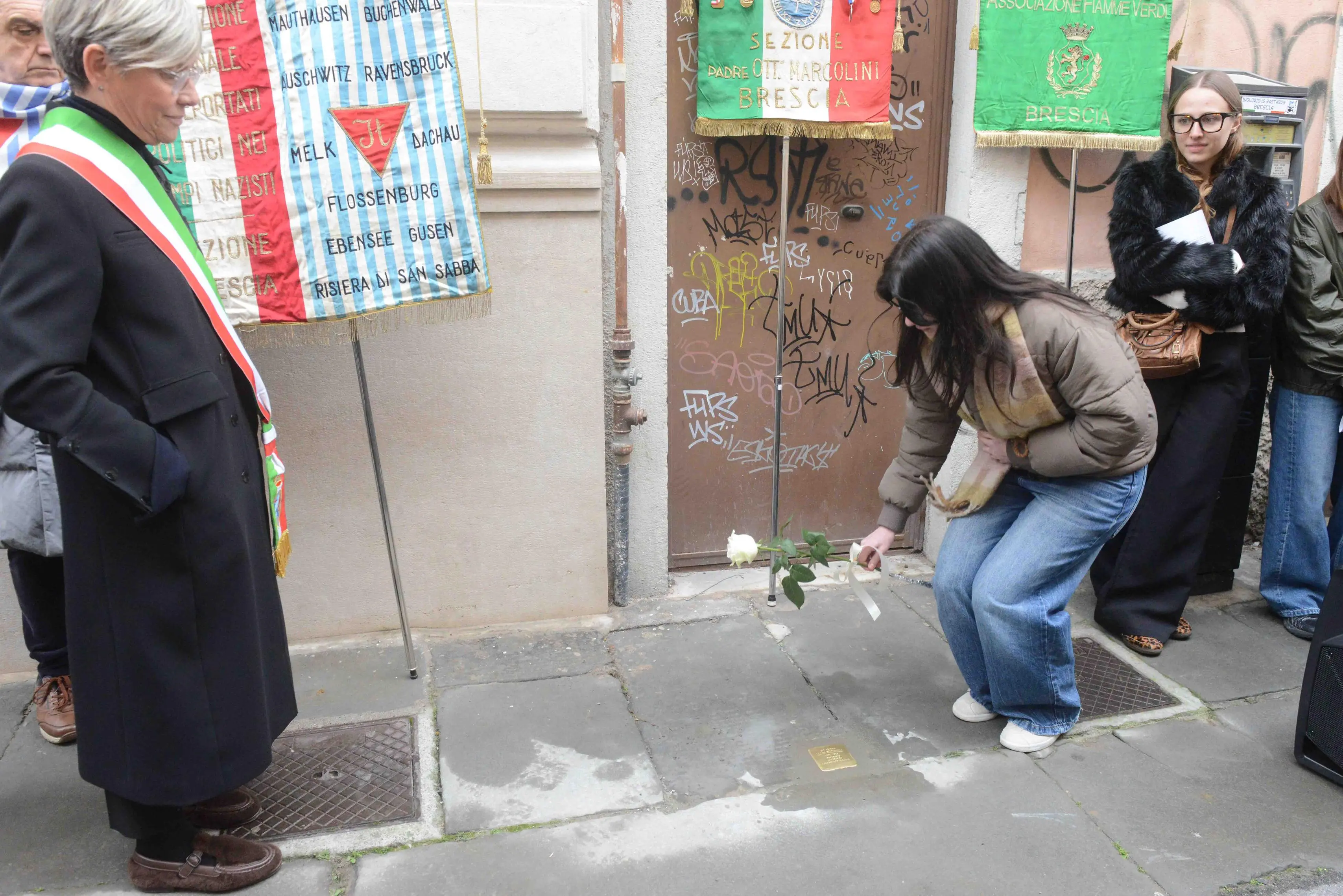 Le tre nuove pietre d'inciampo a Brescia