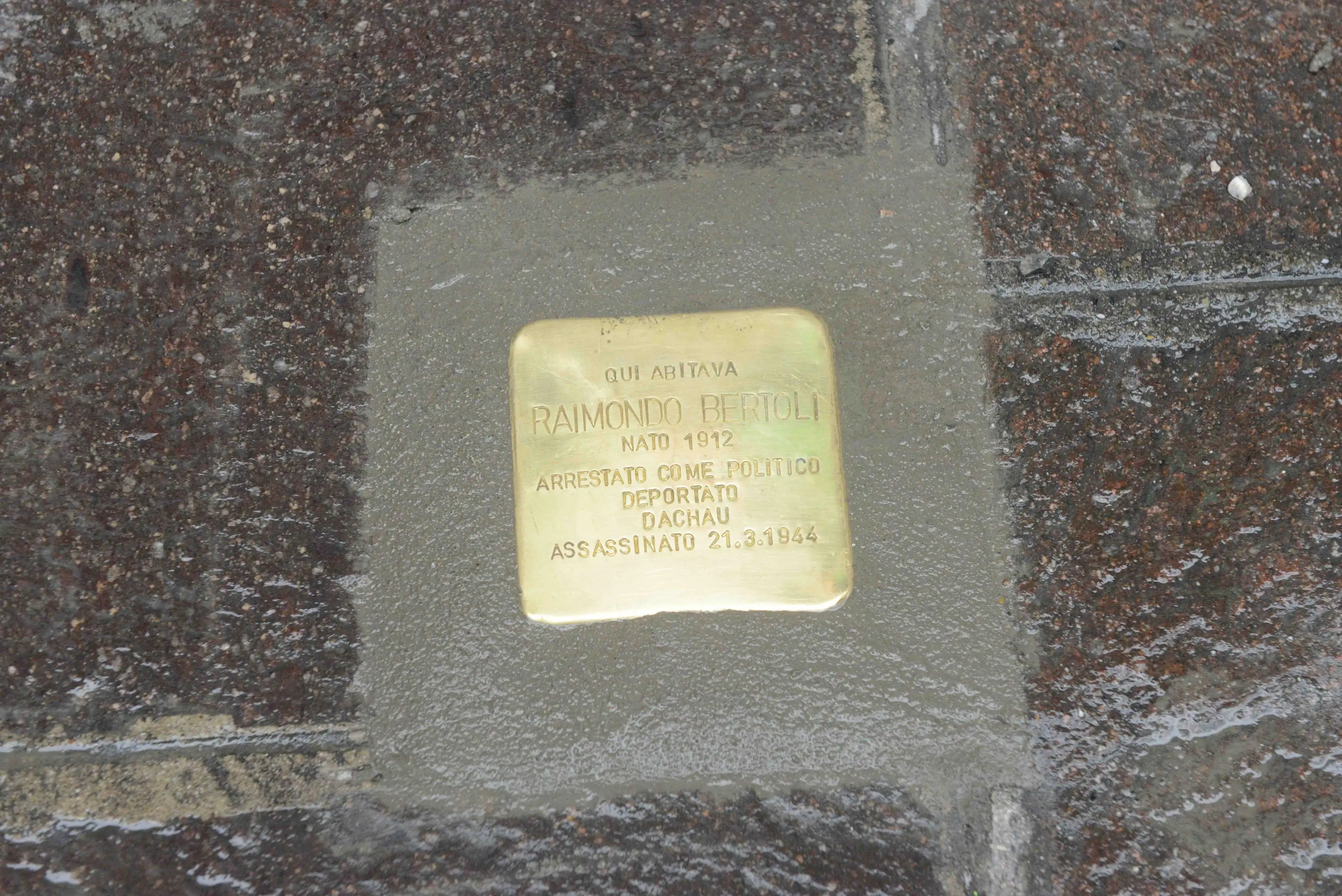 Le tre nuove pietre d'inciampo a Brescia