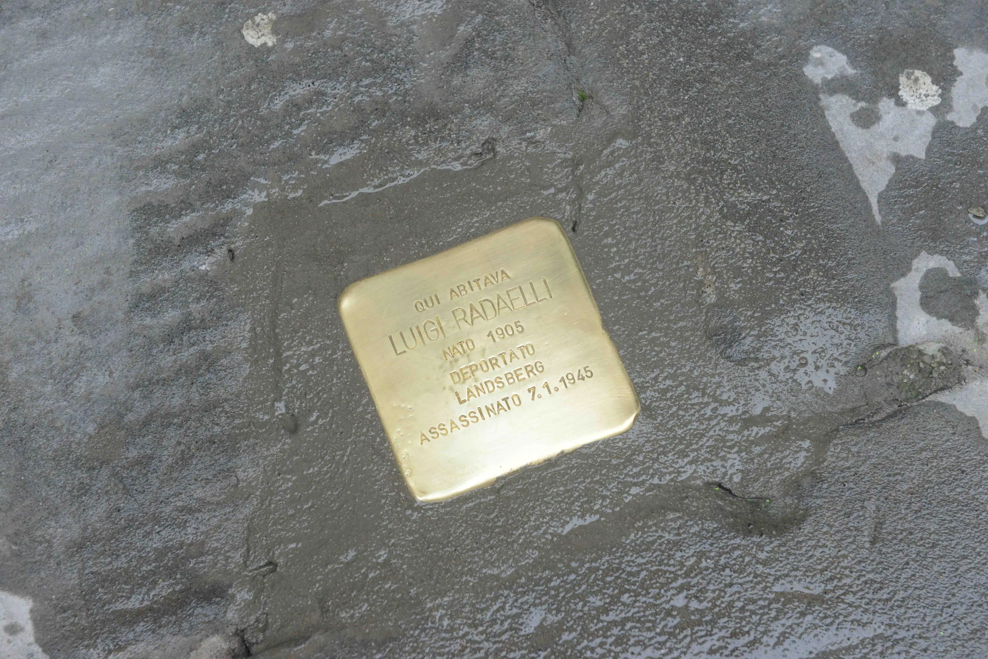 Le tre nuove pietre d'inciampo a Brescia