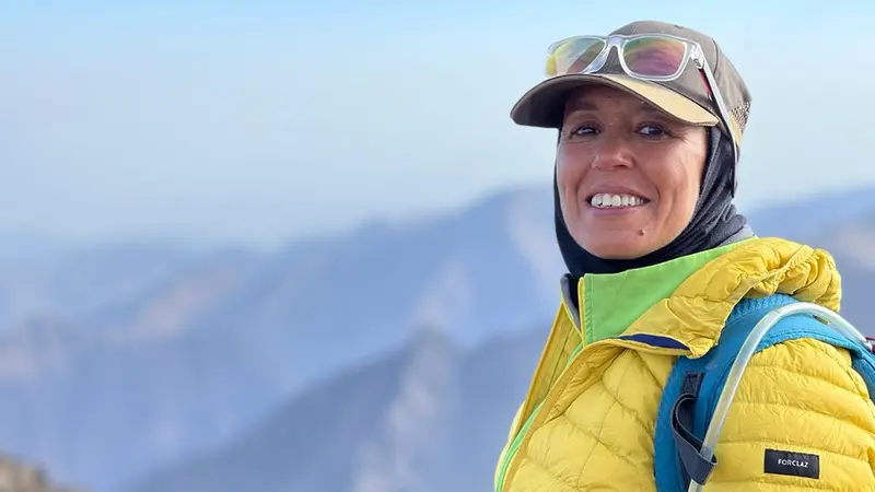 Bouchra Baibanou durante la scalata delle Seven Summits