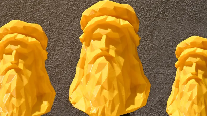 La scultura-premio della sesta edizione di Da Vinci 4.0 - Foto New Reporter Favretto © www.giornaledibrescia.it