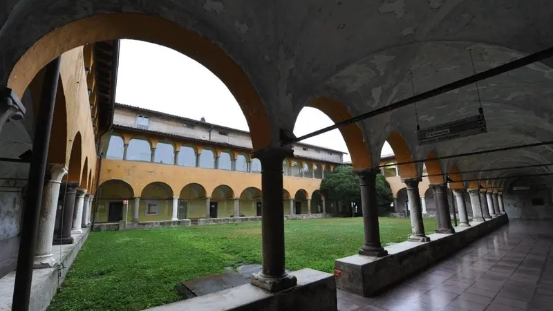 Il chiostro dell'ospedale di Iseo