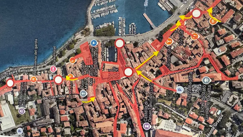 La mappa della nuova Ztl di Desenzano - © www.giornaledibrescia.it