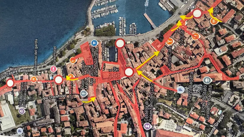 La mappa della nuova Ztl di Desenzano - © www.giornaledibrescia.it