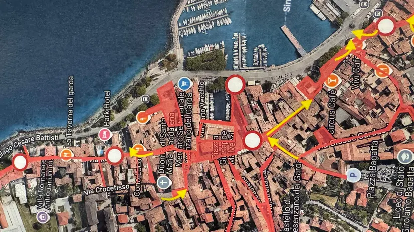 La mappa della nuova Ztl di Desenzano - © www.giornaledibrescia.it