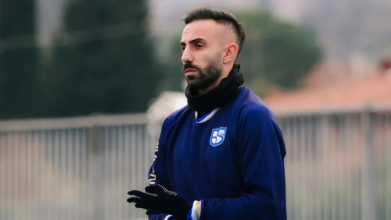 Union Brescia, il primo allenamento di Manuel Marras