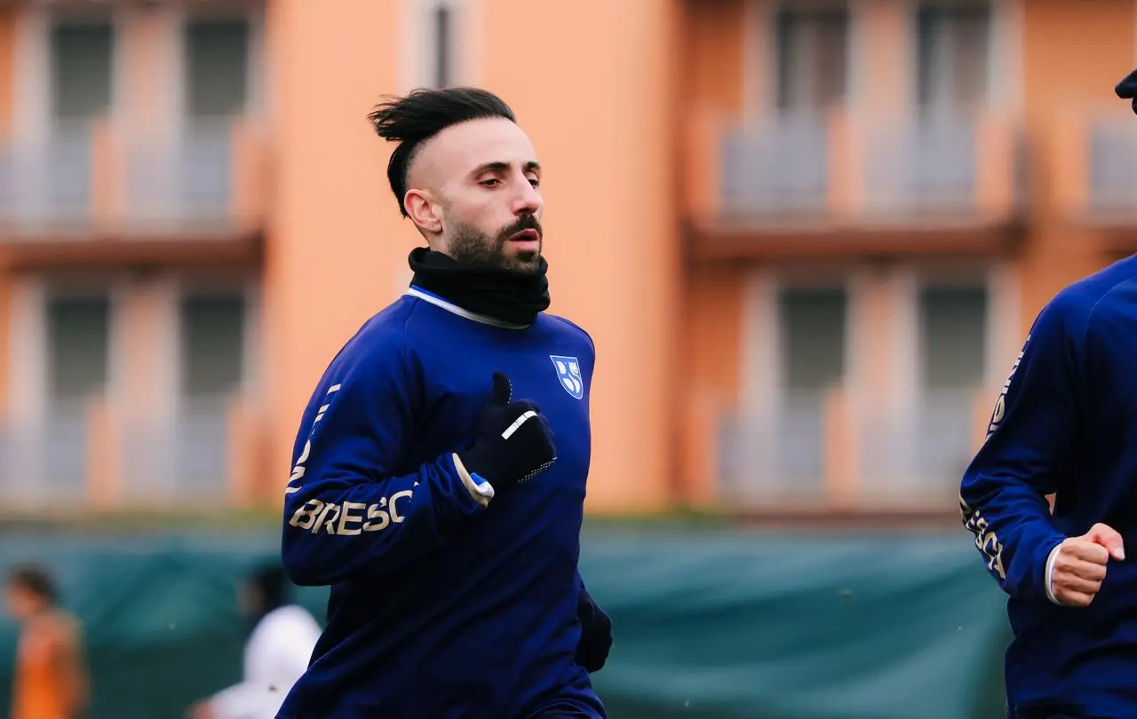 Union Brescia, il primo allenamento di Manuel Marras