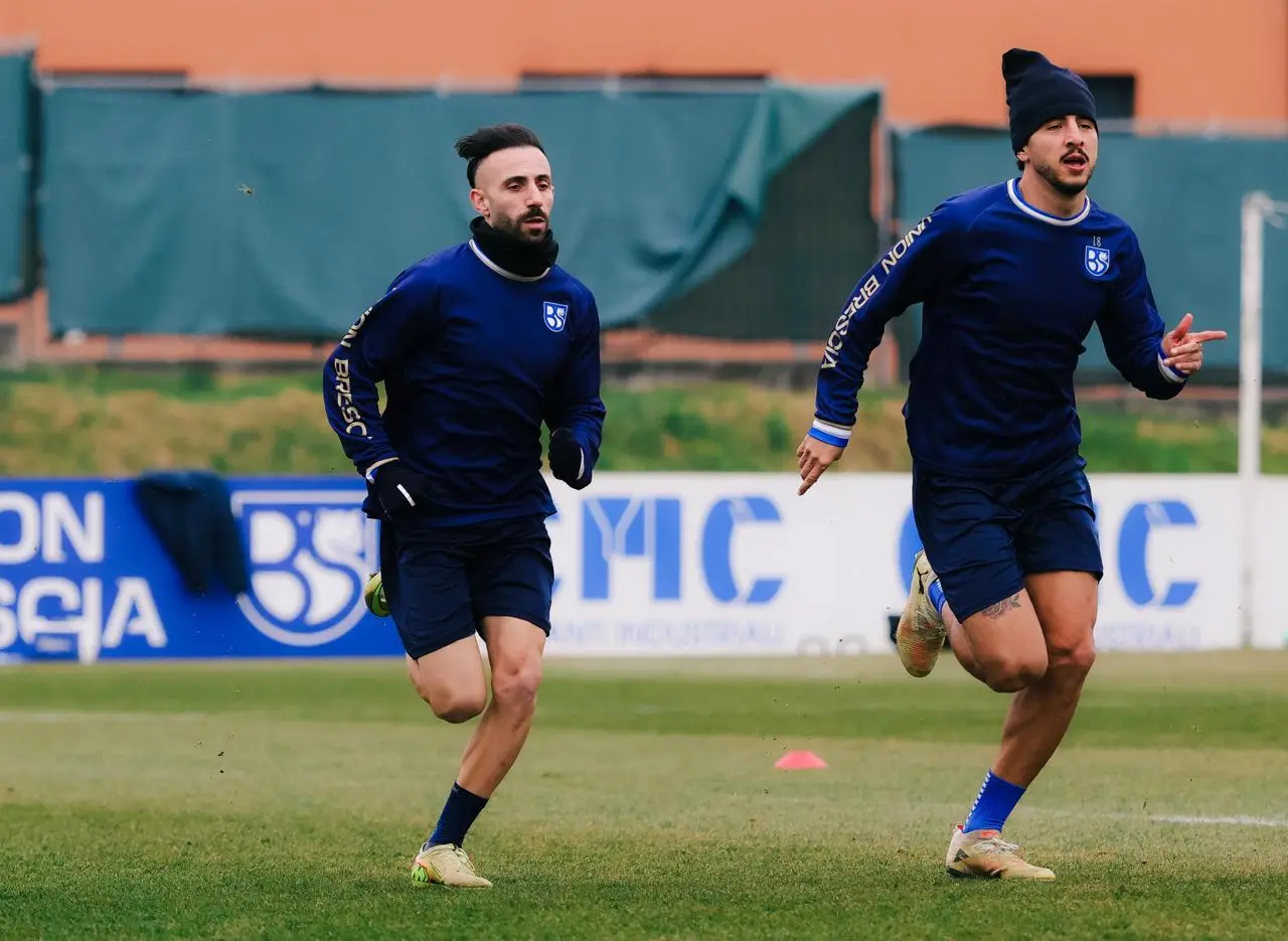 Union Brescia, il primo allenamento di Manuel Marras