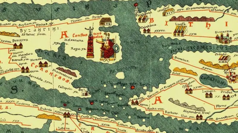 Un tratto dell'antico Mediterraneo nella «Tabula Peutingeriana» di epoca medievale