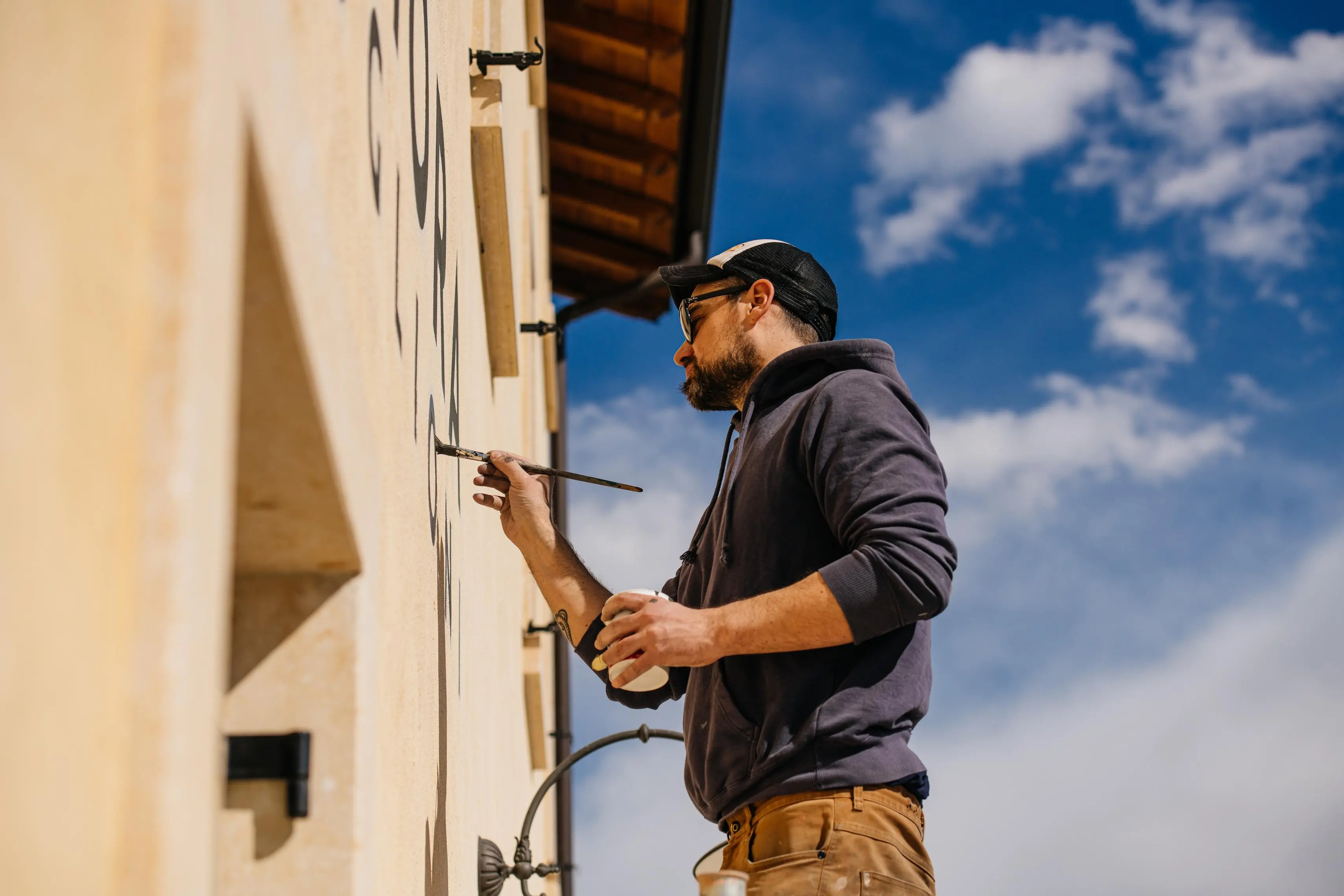 Carlo Destefani al lavoro