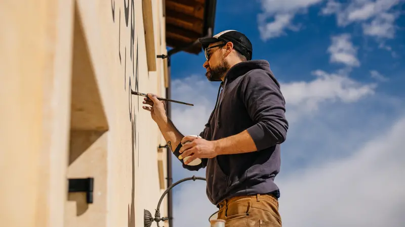 Carlo Destefani al lavoro