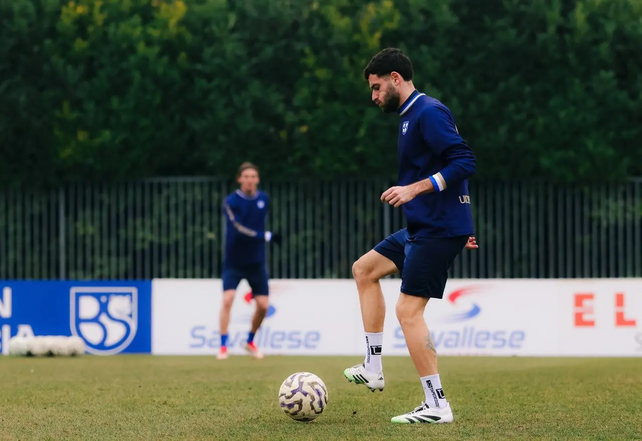 Union Brescia, il primo allenamento di Alessandro Lamesta