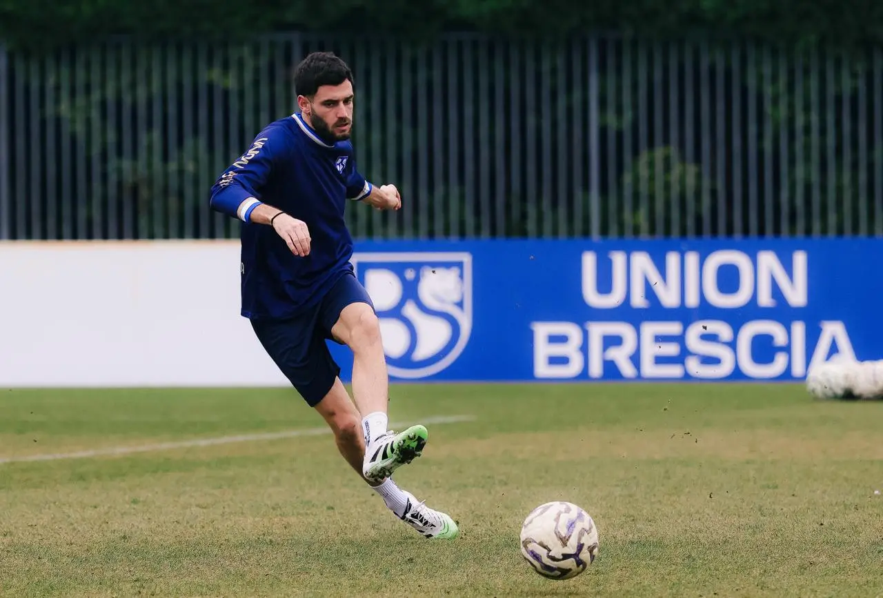 Union Brescia, il primo allenamento di Alessandro Lamesta