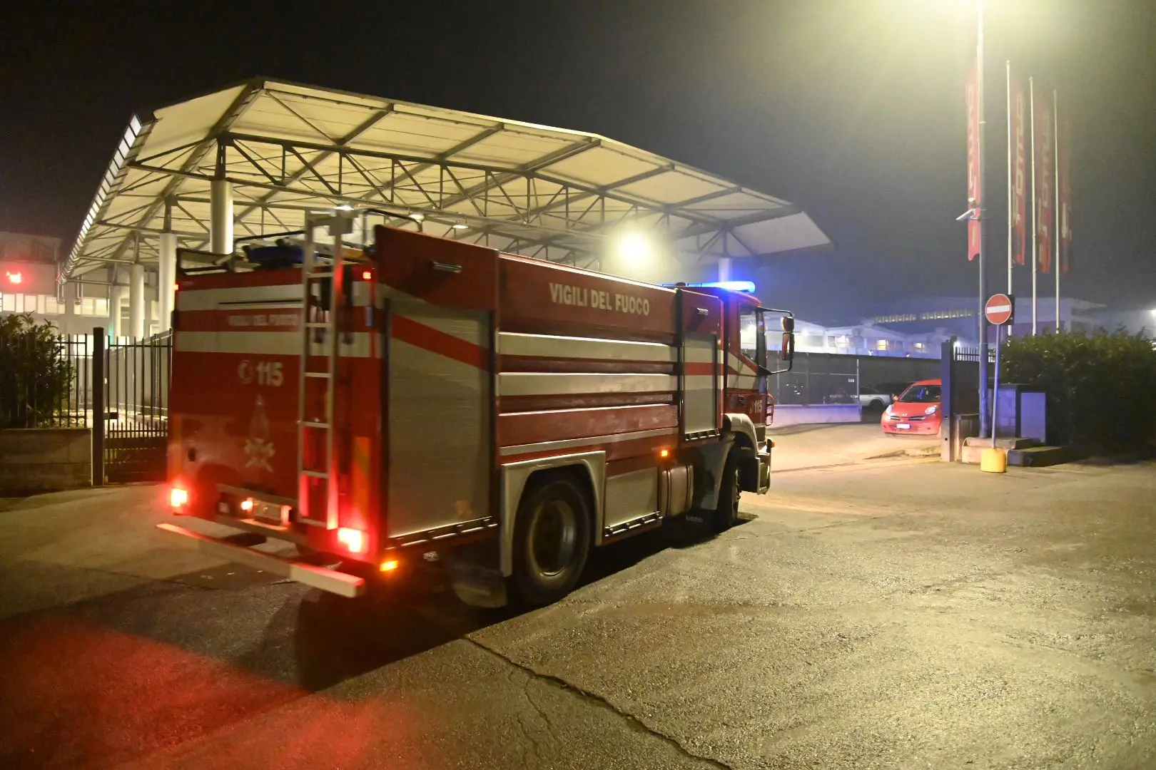 L'incendio alla Foma di Pralboino
