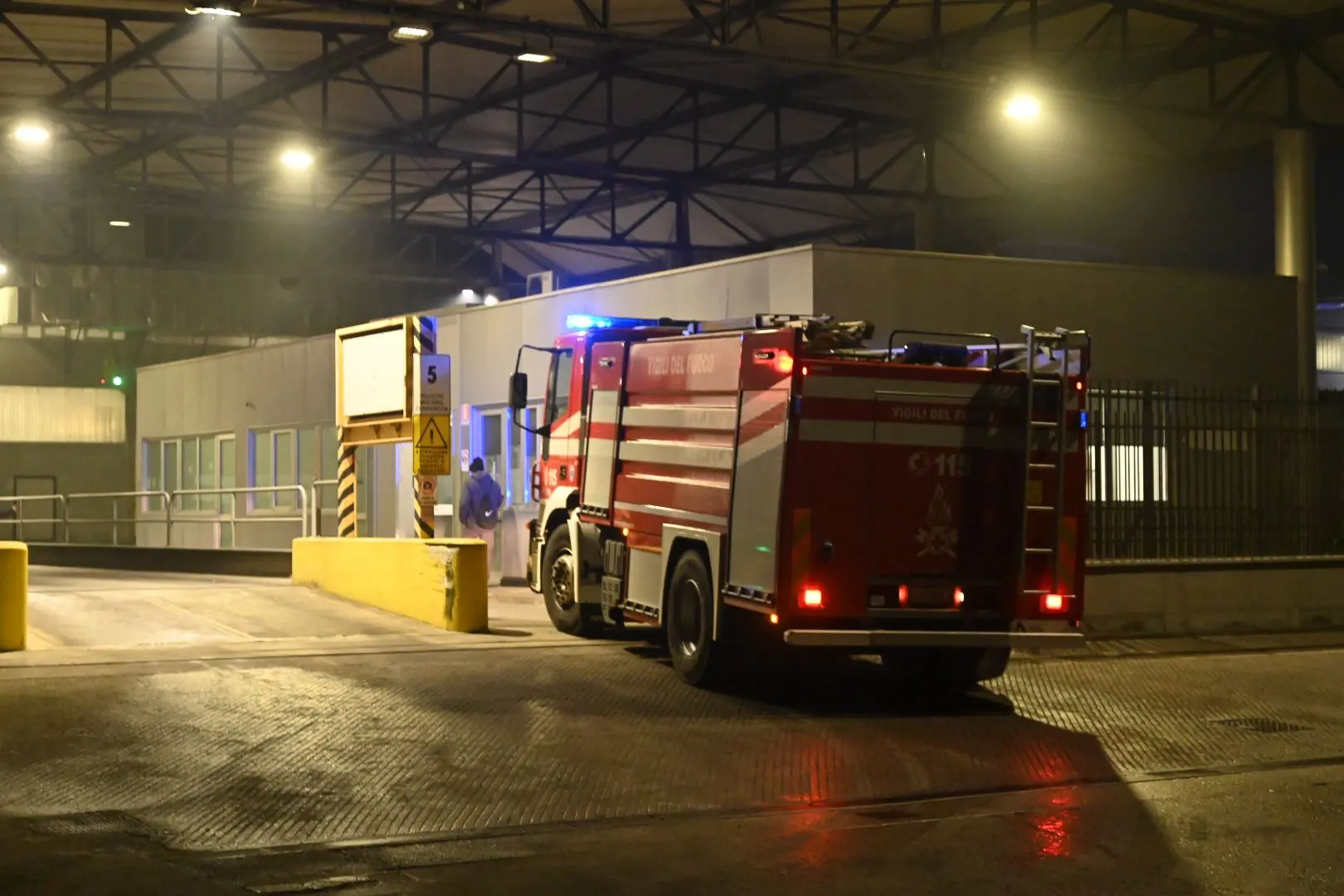 L'incendio alla Foma di Pralboino